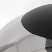 steinhauer suspension en verre bollique, noire, à 3 lampes