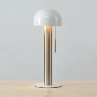 markslöjd lampe à poser costa en métal, blanc/nickel