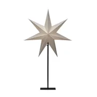 konstsmide christmas lampe étoile en papier, 7 branches, blanche, 80 cm