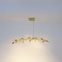 holländer suspension riso à 11 lampes, dorée
