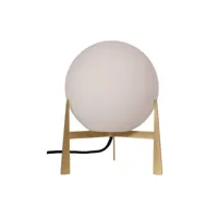 pr home milla lampe de table, 28 cm, doré/opale
