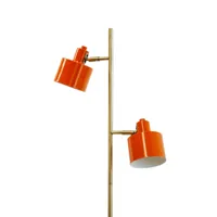dyberg larsen ocean lampadaire, x2, orange/laiton