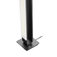 hell lampe de table led box, pivotante, noire