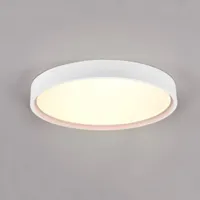 trio lighting plafonnier led doha, cct, blanc mat