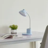 lindby zephyra lampe de table led cct 8 w bleue