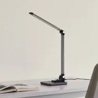 lindby valtaris lampe de table led cct, métallique