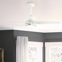 hunter bernard ac ventilateur plafond lampe blanc