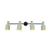 lindby spot pour plafond ovelia, vert/noir, long, 4 lampes