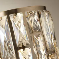 searchlight lampe à poser bijou, laiton, verre cristal
