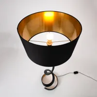 holländer lampe sur pied vortice, noir/or, hauteur 157 cm, fer