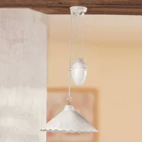 ceramiche suspension pizzo hauteur réglable, 1 lampe, 40 cm