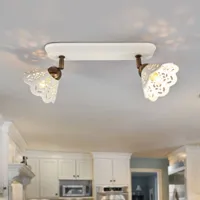 ceramiche applique ou plafonnier portico à 2 lampes