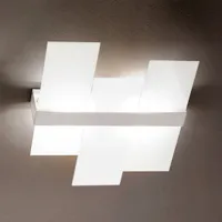 linea light plafonnier triad 62 cm blanc