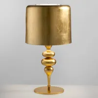 masiero lampe à poser eva tl3+1g 75 cm, dorée