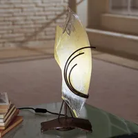 sil-lux lampe à poser design roma 48 verre courbé à droite