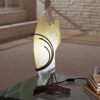 sil-lux lampe à poser design roma 48 verre courbé à gauche