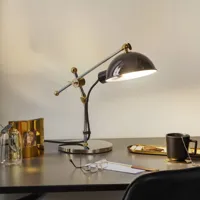 tecnolumen lampe à poser 1927 avec articulations en laiton