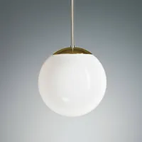 tecnolumen suspension laiton boule opale 20 cm