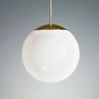 tecnolumen suspension laiton boule opale 25 cm