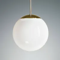 tecnolumen suspension laiton boule opale 30 cm