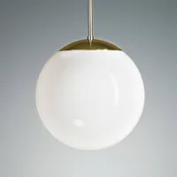 tecnolumen suspension laiton boule opale 35 cm