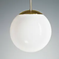tecnolumen suspension laiton boule opale 40 cm
