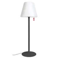 fatboy - lampadaire d'extérieur edison en plastique, polyéthylène couleur gris 800 x 90.37 182 cm designer alex bergman made in design