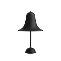 verpan - lampe sans fil rechargeable pantop en plastique, polycarbonate peint couleur noir 200 x 27.85 30 cm designer verner panton made in design