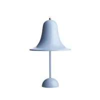 verpan - lampe sans fil rechargeable pantop en plastique, polycarbonate peint couleur bleu 200 x 27.85 30 cm designer verner panton made in design