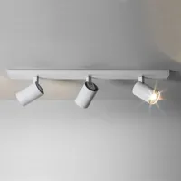 astro lighting - plafonnier spot orientable ascoli en métal, aluminium couleur blanc 60 x 31.07 13 cm made in design