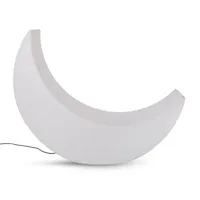 seletti - lampadaire d'extérieur my moon en plastique, polyéthylène couleur blanc 152 x 44 122 cm designer marcantonio made in design
