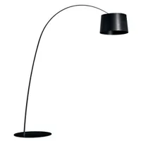 foscarini - lampe connectée twiggy en matériau composite couleur noir 170 x 71.14 29 cm designer marc sadler made in design