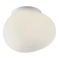 foscarini - plafonnier gregg en verre, verre soufflé couleur blanc 31 x 35 26 cm designer ludovica & roberto  palomba made in design
