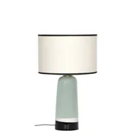 maison sarah lavoine - lampe de table sicilia en céramique couleur vert 170 x 44.81 49 cm designer made in design