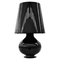 fontana arte - lampe de table en verre, métal peint couleur noir 87.07 x 78 cm designer max ingrand made in design
