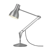 anglepoise - lampe de table type 75 en métal, fonte couleur argent 200 x 31.07 70 cm designer kenneth grange made in design