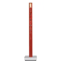 ingo maurer - lampe de table my new flame en plastique, plastique couleur rouge 46 x 10 40 cm designer moritz waldemeyer made in design