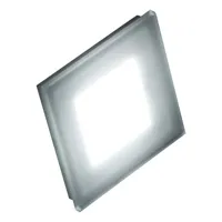 fontana arte - plafonnier sole en verre, corian couleur blanc 17 x 12 cm designer dino  amato made in design