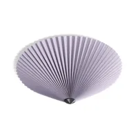 hay - plafonnier matin en tissu, coton plissé couleur violet 41.6 x 20 cm designer inga sempé made in design