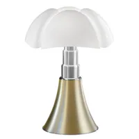 martinelli luce - lampe connectée pipistrello en plastique, méthacrylate opalin couleur métal 64.63 x 66 cm designer gae aulenti made in design