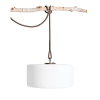 fatboy - lampe extérieur sans fil rechargeable thierry le swinger en plastique, silicone couleur gris 200 x 58.87 20.5 cm made in design