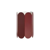 hay - abat-jour arcs en métal, acier couleur rouge 33.02 x 30 cm designer muller van severen made in design
