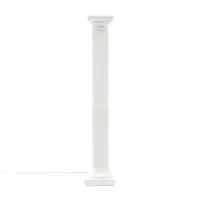 seletti - lampadaire las vegas en plastique, porcelaine couleur blanc 28 x 190 cm designer fabio novembre made in design