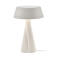 serax - lampe de table clara en céramique, grès couleur blanc 33 x 51.5 cm designer anita le grelle made in design