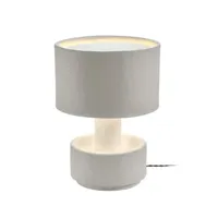 serax - lampe de table earth en papier, papier mâché recyclé couleur blanc 32 x 44 cm designer marie  michielssen made in design