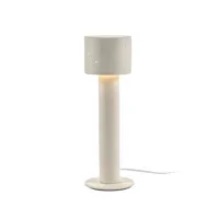 serax - lampe de table clara en céramique, grès couleur beige 12 x 39 cm designer anita le grelle made in design