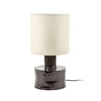 serax - lampe de table catherine en céramique, grès couleur noir 25 x 47 cm designer marie  michielssen made in design