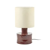 serax - lampe de table catherine en céramique, grès couleur rouge 25 x 47 cm designer marie  michielssen made in design
