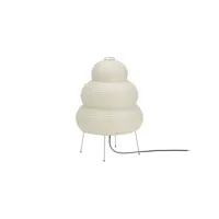 vitra - lampe de table akari en papier, papier washi couleur beige 5 x 40 cm designer isamu noguchi made in design