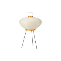 vitra - lampe de table akari en papier, papier washi couleur beige 62 x 44 cm designer isamu noguchi made in design